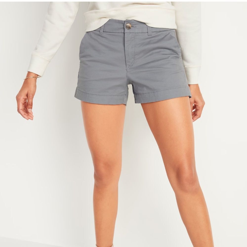 NWT Cotton Twill Chino Short Burgundy Maroon Mid Rise 3.5 Everyday Preppy Club 2 - Picture 4 of 6